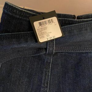 club monaco denim louiza skirt, blue, new with tags